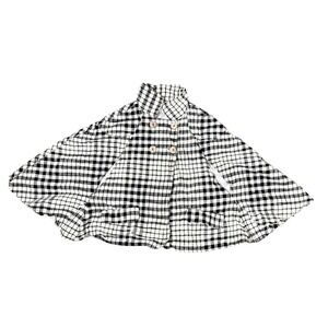 Poppet & Fox Girls' Gingham‎ Check Capelet Coat Size 6 – Cottagecore Style